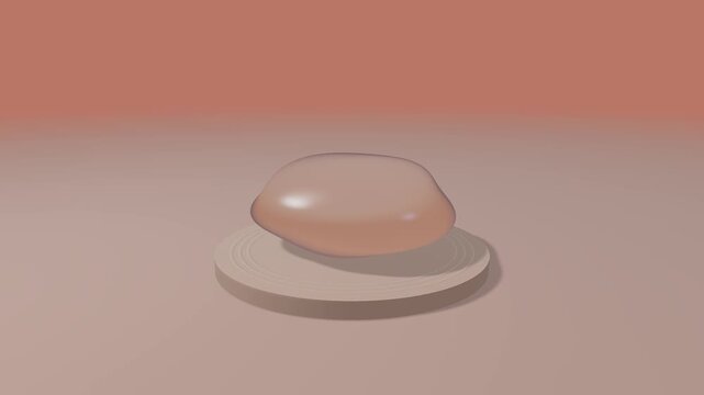 jelly on white background