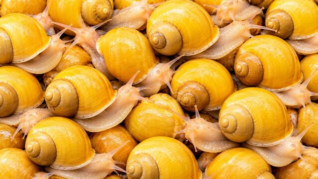Golden Apple Snail Background. Snail Background.