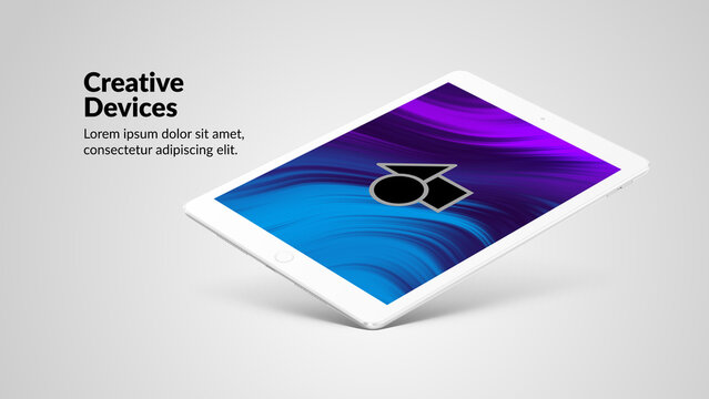 Creative Devices Tablet 5 &ndash; Animated Tablet Mockups, Digital Screen Presentations, Creative Touchscreen Displays and Modern Technology Motion Graphics for Professional Video Editing