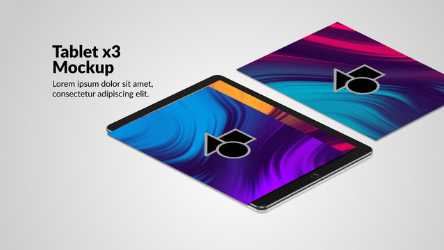 Creative Devices Tablet 6 &ndash; Animated Tablet Mockups, Digital Screen Presentations, Creative Touchscreen Displays and Modern Technology Motion Graphics for Professional Video Editing