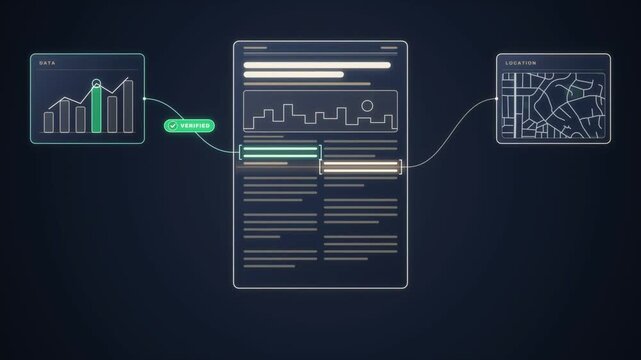 Fact check interface linking news article claims to sources tagged verified, misleading and false