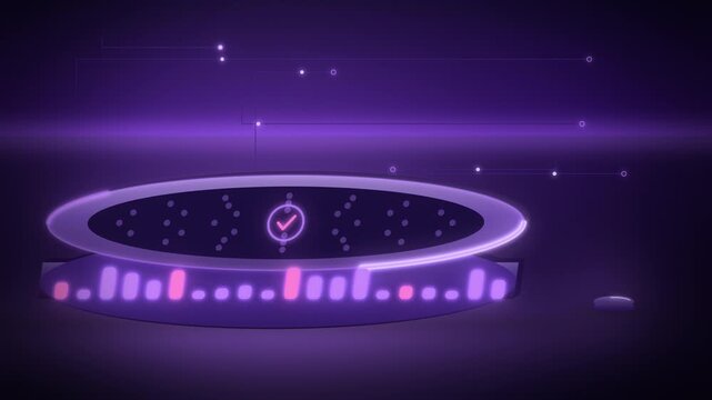 Violet conference speakerphone puck angled view endless loop