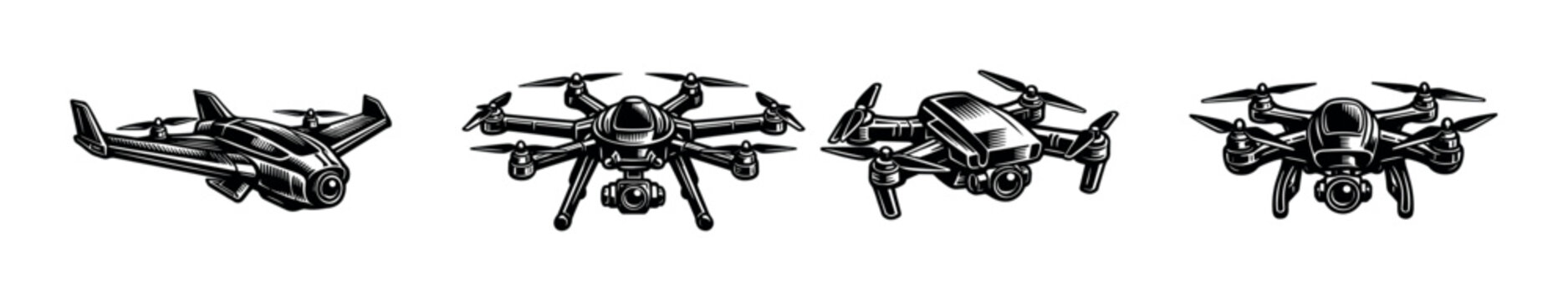 Collection of Unmanned Aerial Drones