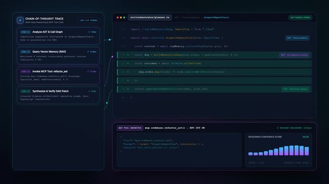 AI Agent Chain of Thought Code Refactoring in IDE Interface