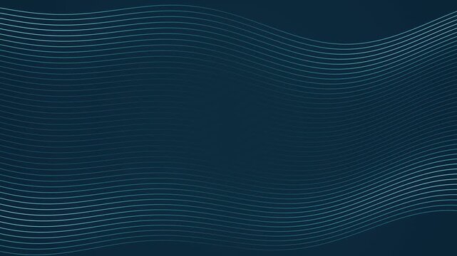 Fine cyan filaments flowing across a marine blue background