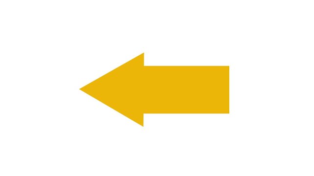 red arrow pointing left on green background,white background, alhpa channel. direction symbol indicating back or previous page. simple red pointer showing opposite direction.