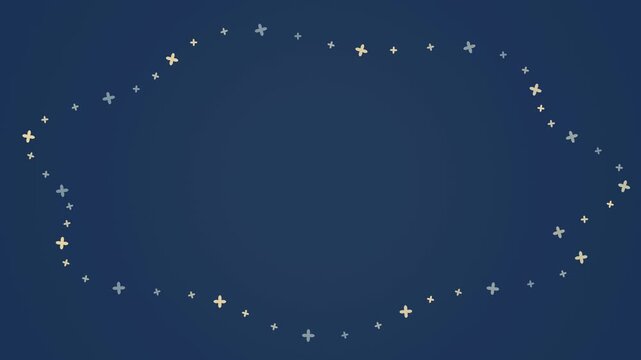 Royal blue and gold stars for a formal celebration