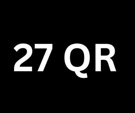 27 Qatari Riyal currency price amount text typography design for shopping and offers.