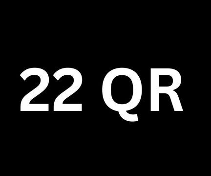 22 Qatari Riyal currency price amount text typography design for shopping and offers.