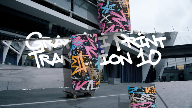 Graffiti Print Transition 10