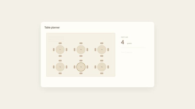 Wedding table planner and event management app for seating chart, guest list and organization. Digital tool, restaurant layout and banquet arrangement for marriage, ceremony and party planning pro.