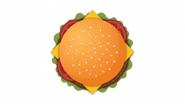 Delicious fast food cheeseburger with fresh lettuce and juicy tomatoes on white background