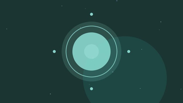 Breathing Circle Animation on Dark Teal Background