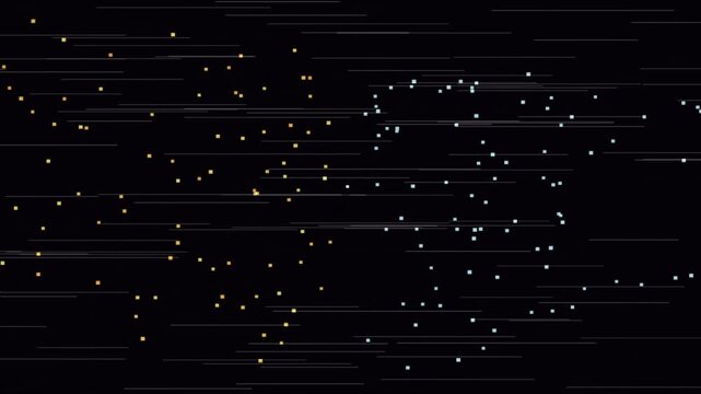 Kinetic 'VS' Text Animation with Particle Effects and Subtle Glitch