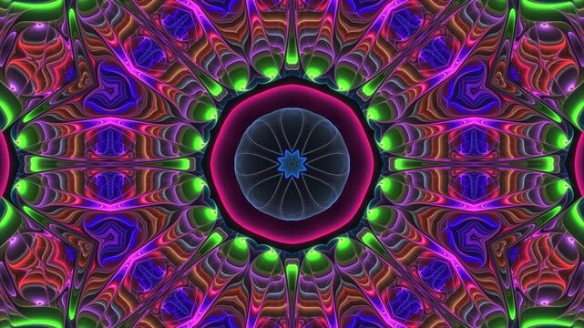 Neon Lights Background Seamless Loop