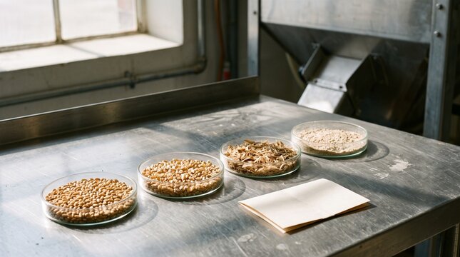 Separated wheat fractions for commodity grading