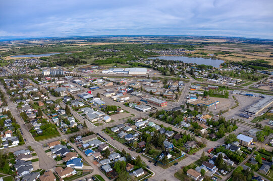 Aerial View of Innisfail, Alberta