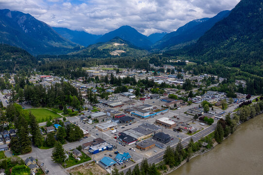 Aerial View of Hope, British Columbia