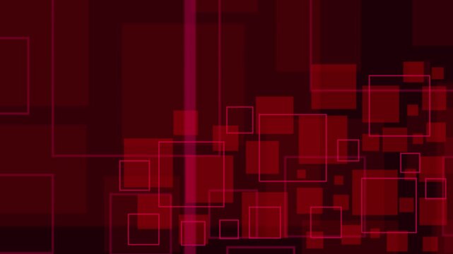 Geometric shapes animation displays modular modern pixel blocks. Contemporary digital abstract design layers shape active geometric shapes animation. Media labs use shapes.
