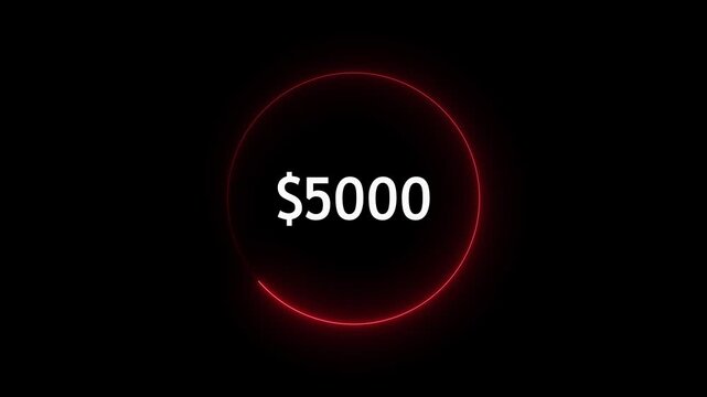 Currency circle animation displays monetary fund values on dark space. Financial capital data routes on currency circle. Wealth consoles use currency circle online.