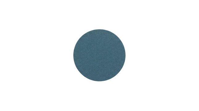 blue textured paper circle coaster mockup isolated on transparent background png