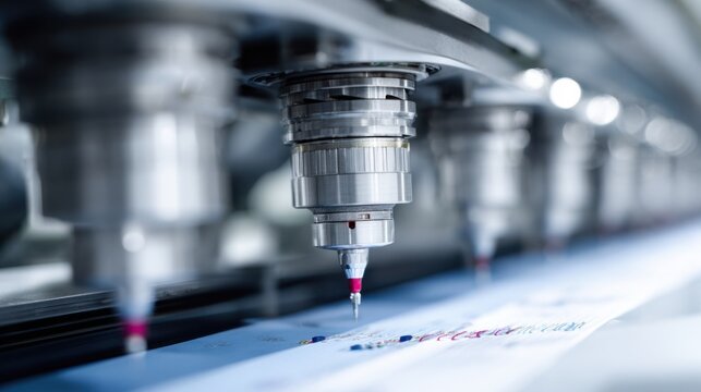 Robotoperated framing machine adjusting mounts with meticulous accuracy highlighting the integration of robotics for improved efficiency in art presentation.