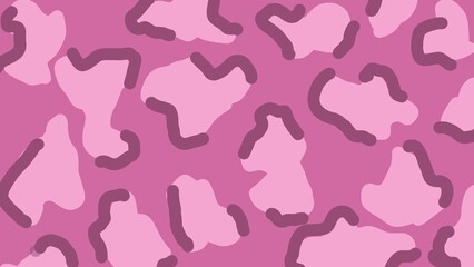 Cute Pastel Pink Leopard Print Abstract Background Horizontal Animal Camouflage Spot Texture Template Poster Banner Cover Presentation Backdrop Aesthetic Minimal Copy Space  © Nirailma Gallery
