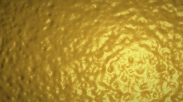 Seamless loop gold hammered metal with a highlight travelling