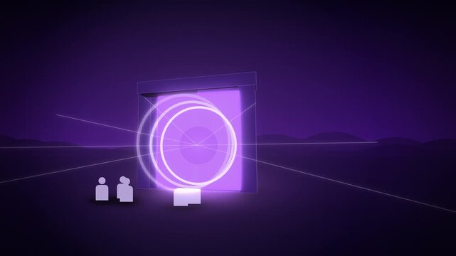 Gateway opening to superintelligence light evolving perspective view