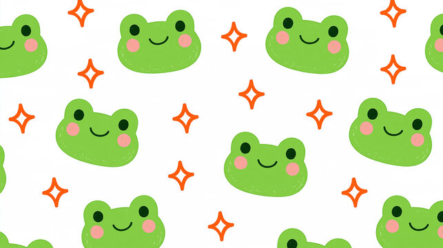 Cute frog pattern