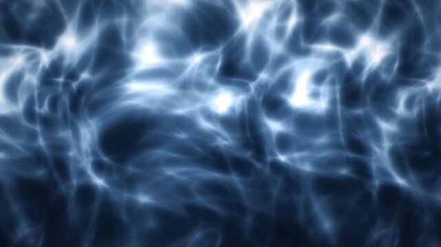 Cold blue water light reflections and caustic ripples, calm ocean backdrop, animated loop, for true crime stories