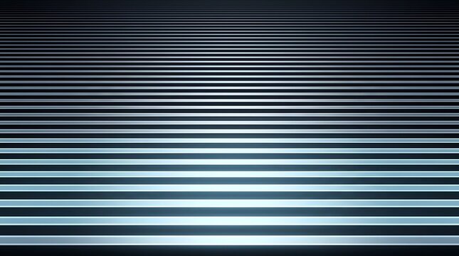 Minimalist abstract background featuring glowing horizontal parallel stripes with perspective depth