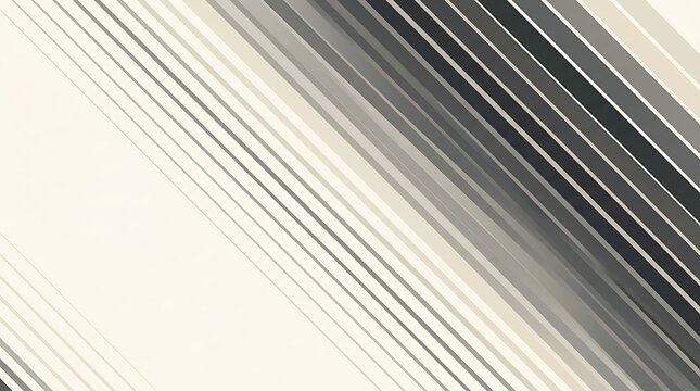 Minimalist abstract background featuring monochrome diagonal parallel lines with perspective depth