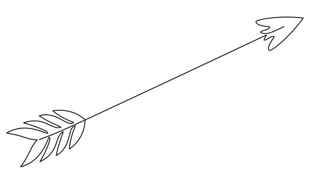 Simple arrow icon white background.
