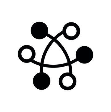 Large language model icon on white background