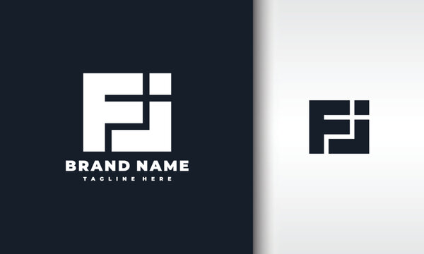 Square Letter FJ Logo