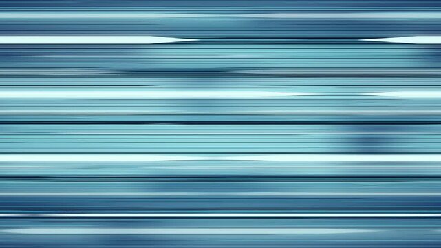 Glowing cyan light streaks flowing rightward over blue background, seamless horizontal loop in 4K