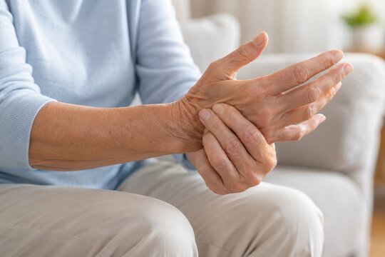 stiff hands are eased during arthritis care at home