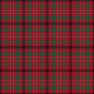 Christmas tartan plaid seamless pattern in red green and black