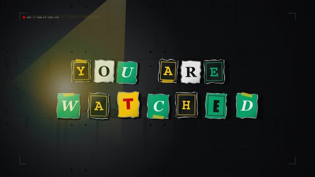 Blackmail animation blackmail you are watched ransom note message