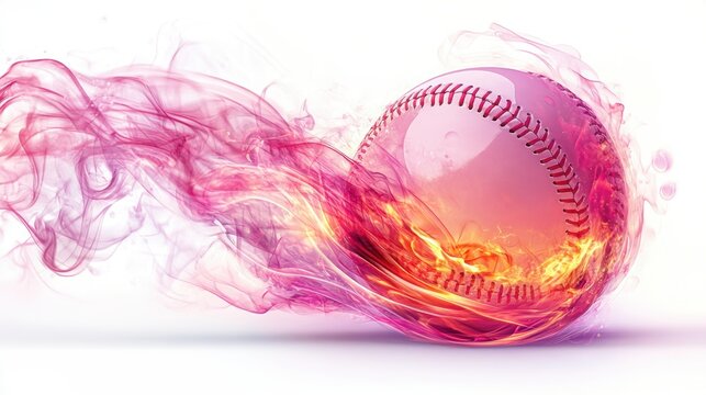 Baseball on white background,Baseball player hitting ball with bat,home run,baseball or t shirt, posters and banner,sport day, Baseball Icon Concept,Vector Template.