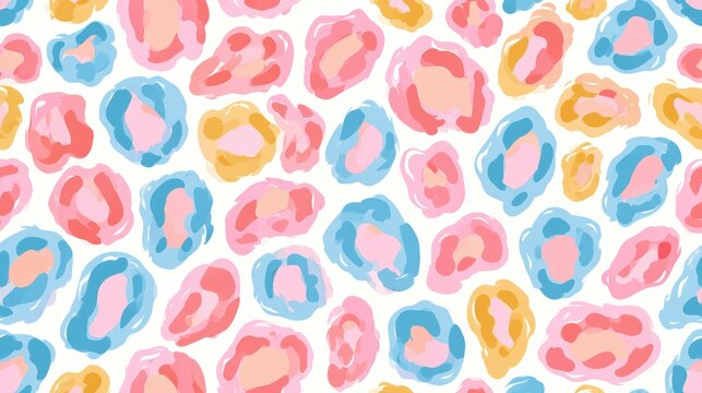 Seamless animal print,Colorful Leopard spots,Pink leopard print,green and yellow animal skin print of jaguar,hand sketched vector doodle wallpaper,cheetah,banner for background,trendy concept.