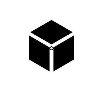 black box isolated on white background