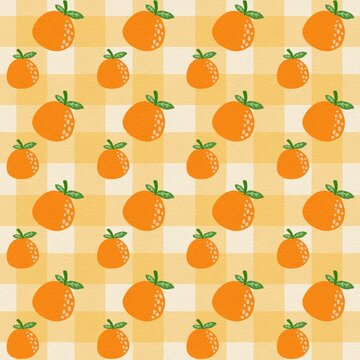 seamless pattern with fruits