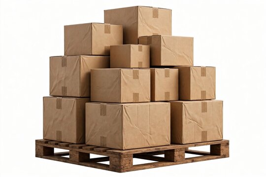 stack of cardboard boxes
