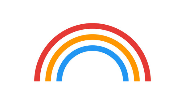 Rainbow nature icon