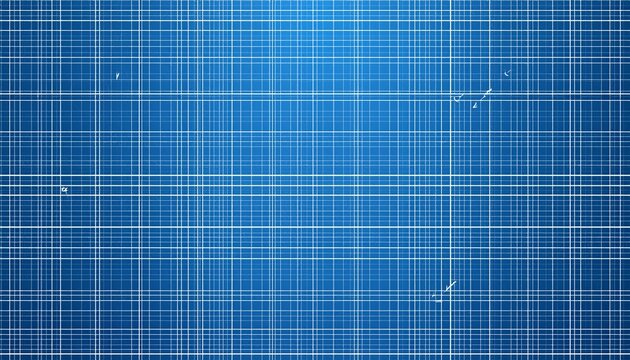 blue engineering millimeter graph paper seamless pattern technical coordinate grid background for architectural blueprint planning and math geometry design