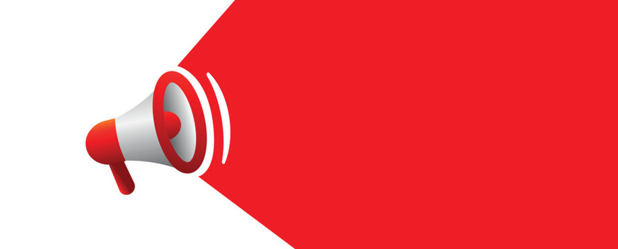 announcement sign on white background