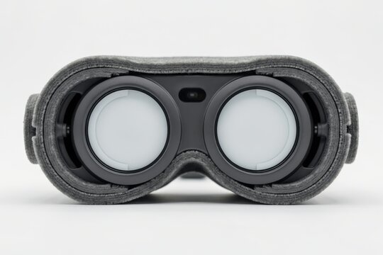 Virtual reality headset lenses isolated on white background