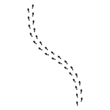 Black dotted line forming a curved arrow shape